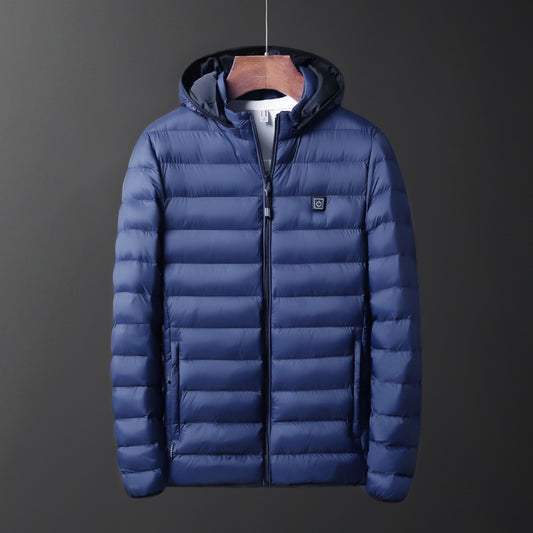 Dude Innovations Deluxe Heated Puffer ( Blue )